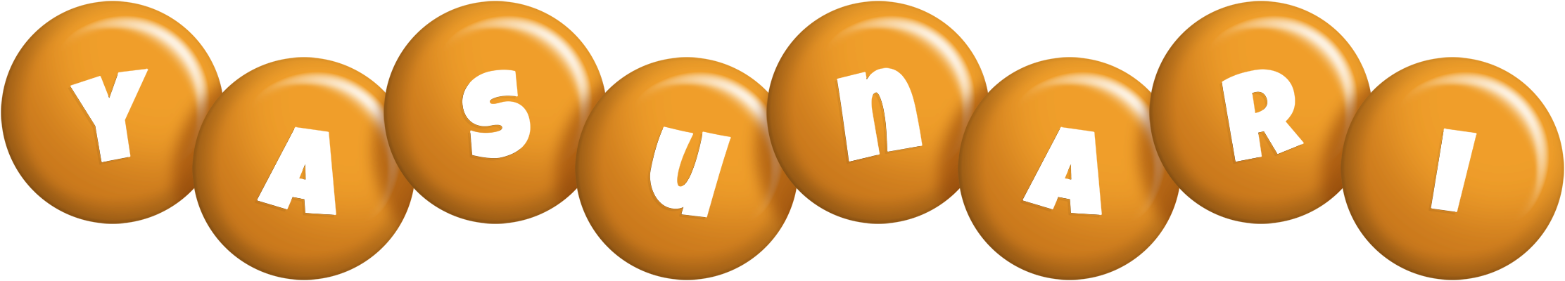 Yasunari candy-orange logo