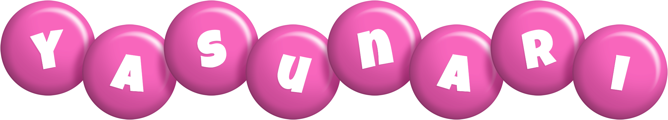 Yasunari candy-pink logo