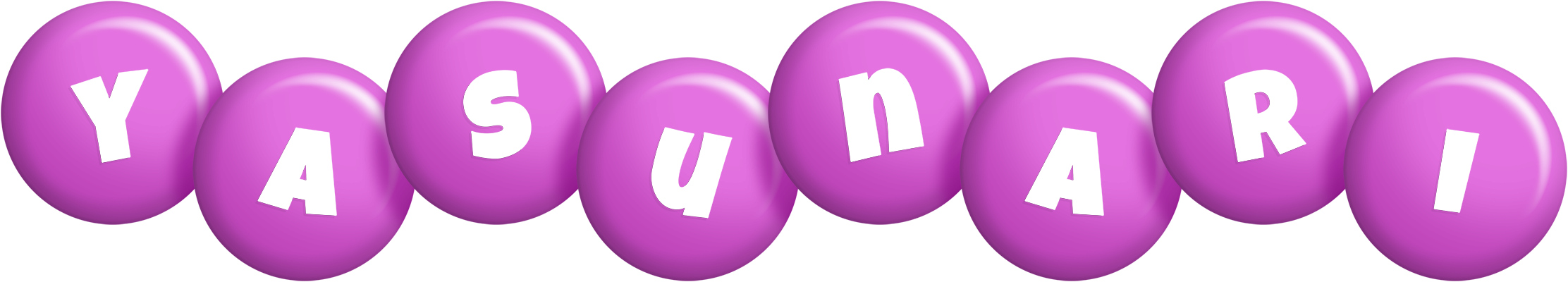 Yasunari candy-purple logo