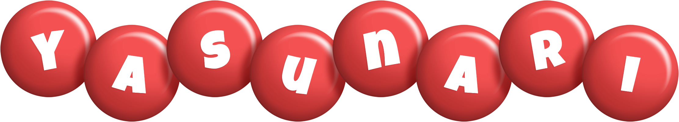 Yasunari candy-red logo