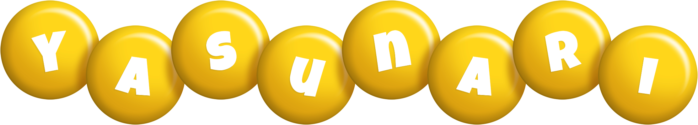 Yasunari candy-yellow logo