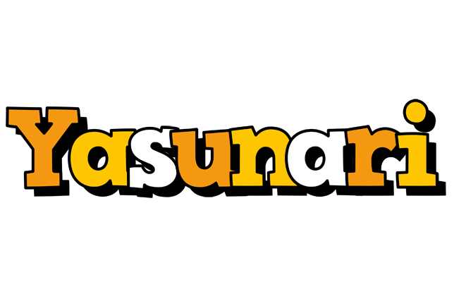 Yasunari cartoon logo