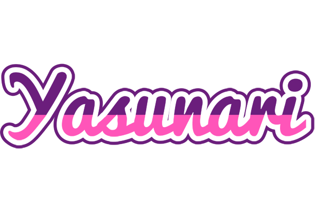 Yasunari cheerful logo