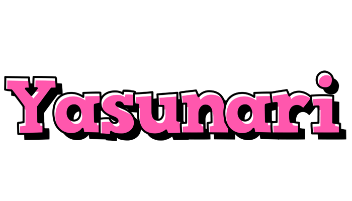Yasunari girlish logo