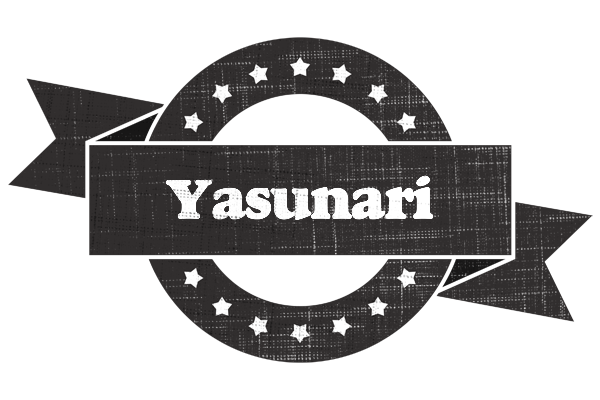 Yasunari grunge logo