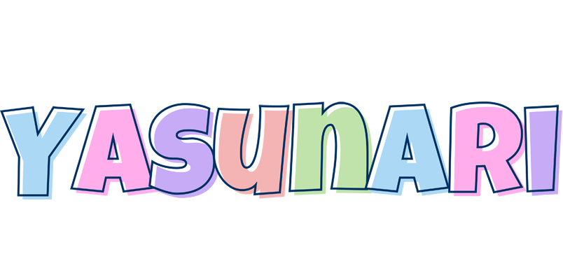 Yasunari pastel logo