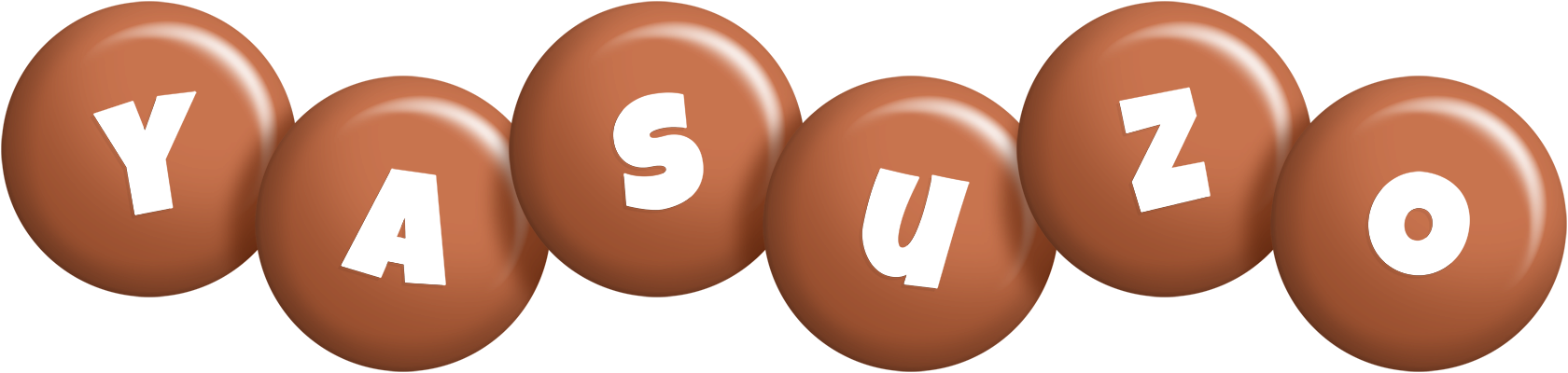 Yasuzo candy-brown logo
