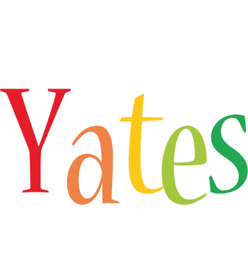 Yates birthday logo