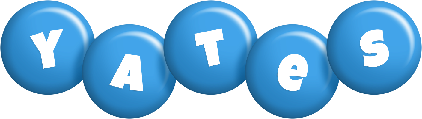 Yates candy-blue logo