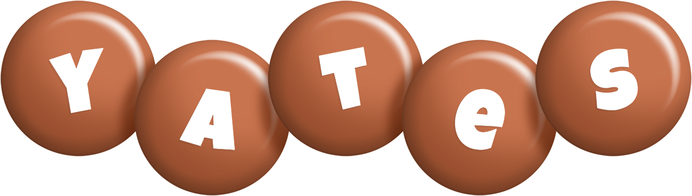 Yates candy-brown logo