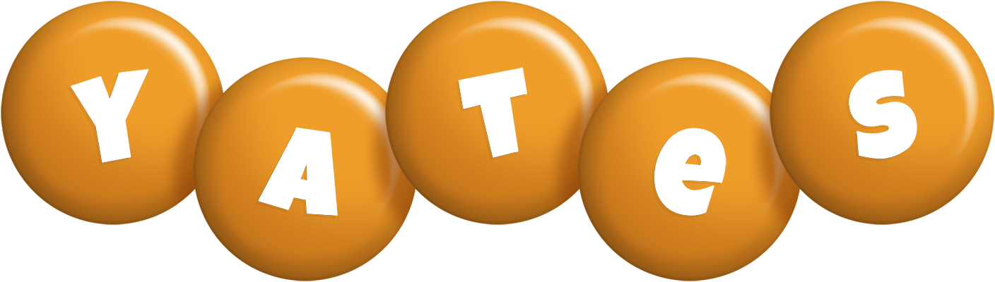 Yates candy-orange logo