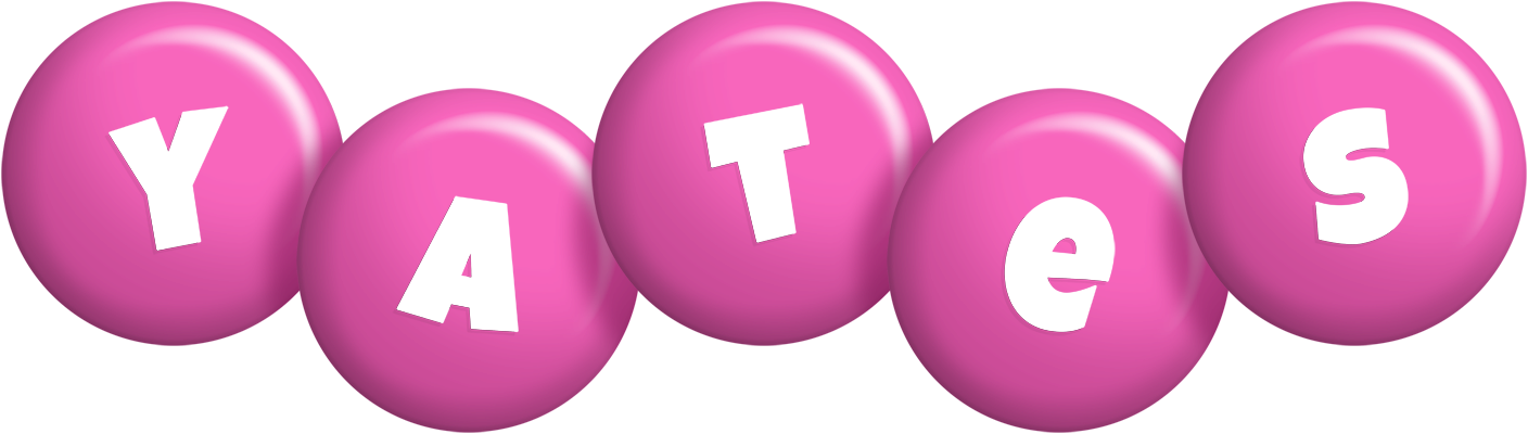 Yates candy-pink logo