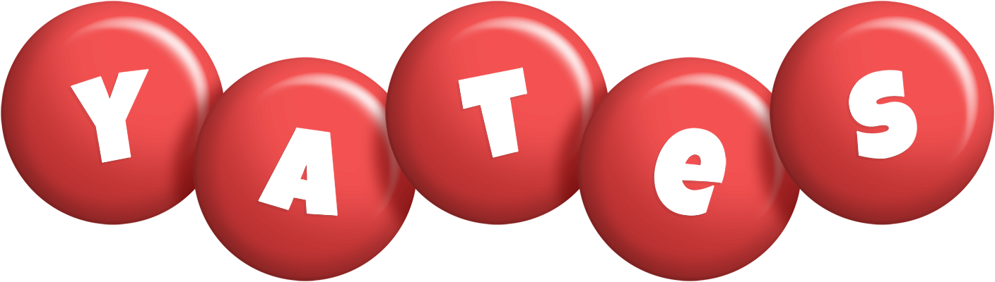 Yates candy-red logo