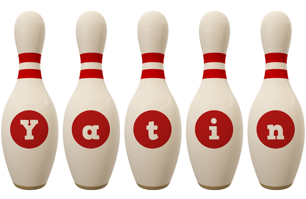 Yatin bowling-pin logo