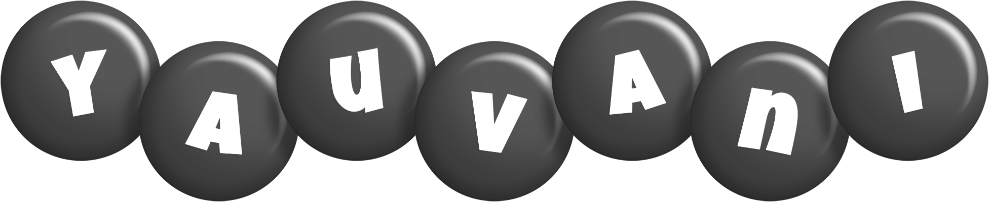 Yauvani candy-black logo