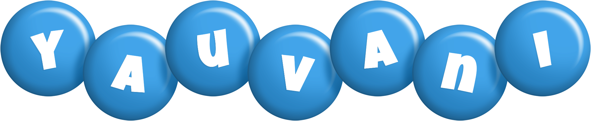 Yauvani candy-blue logo