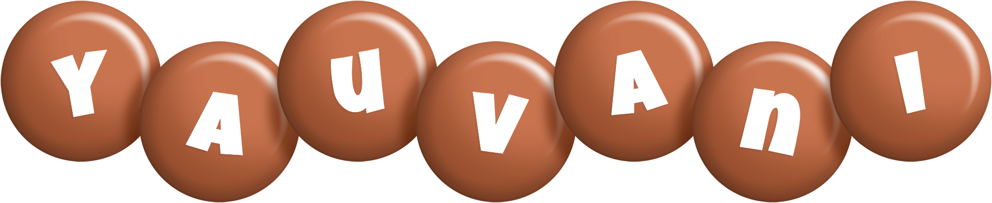 Yauvani candy-brown logo