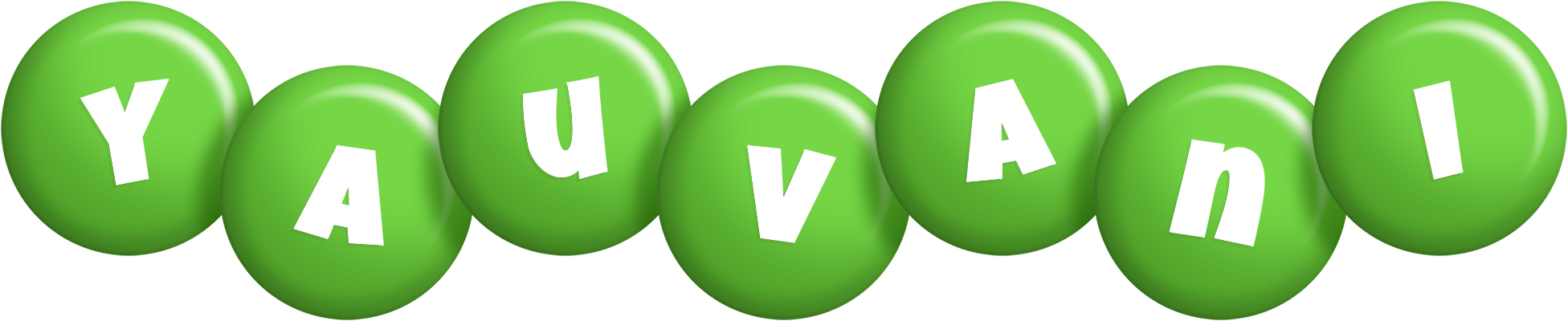 Yauvani candy-green logo