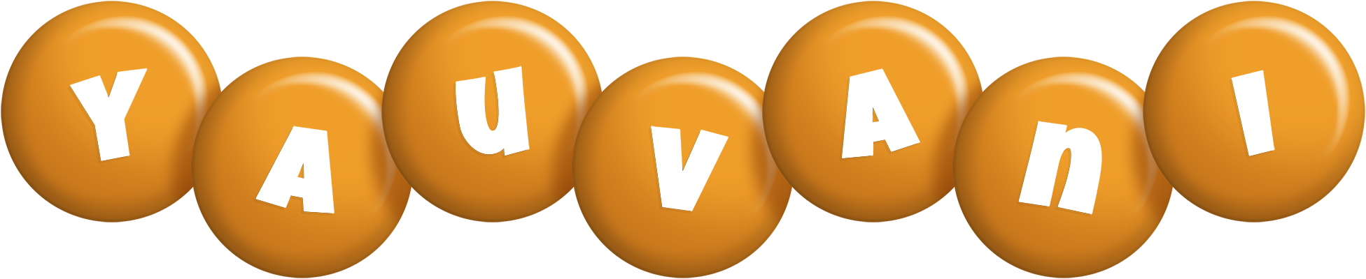 Yauvani candy-orange logo