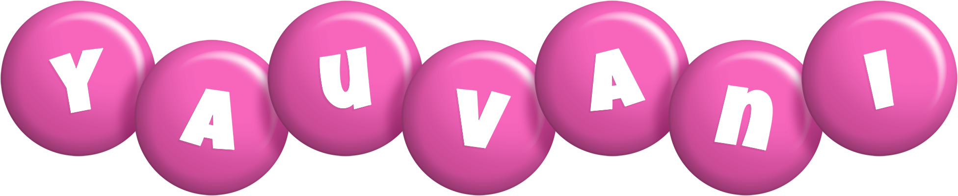 Yauvani candy-pink logo