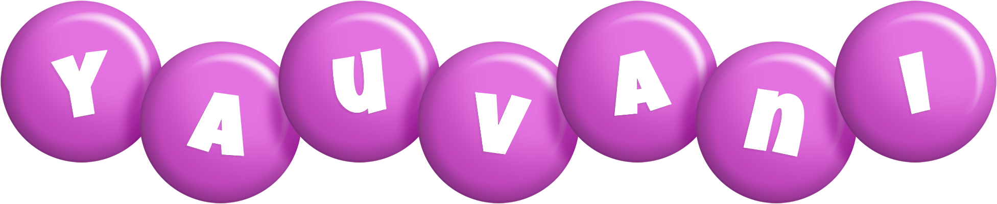 Yauvani candy-purple logo