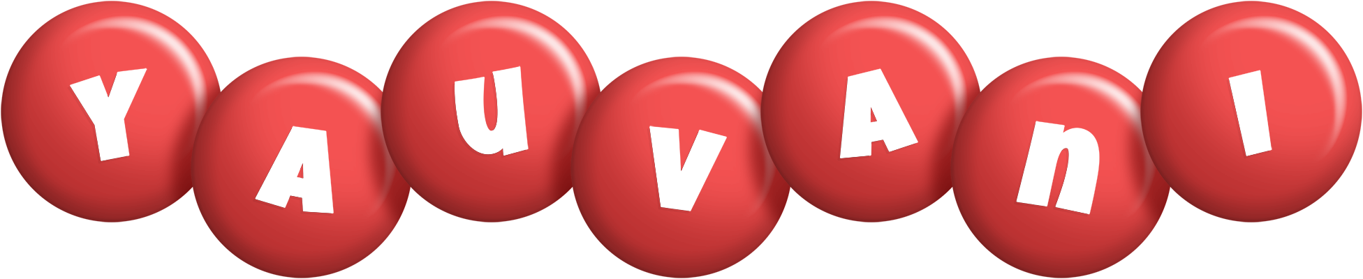 Yauvani candy-red logo