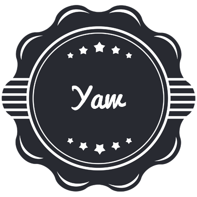 Yaw badge logo