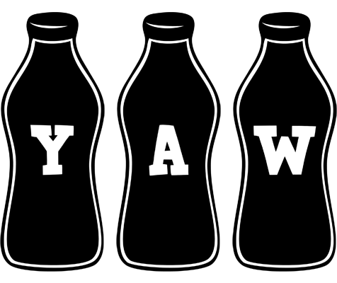 Yaw bottle logo