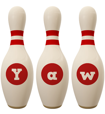 Yaw bowling-pin logo