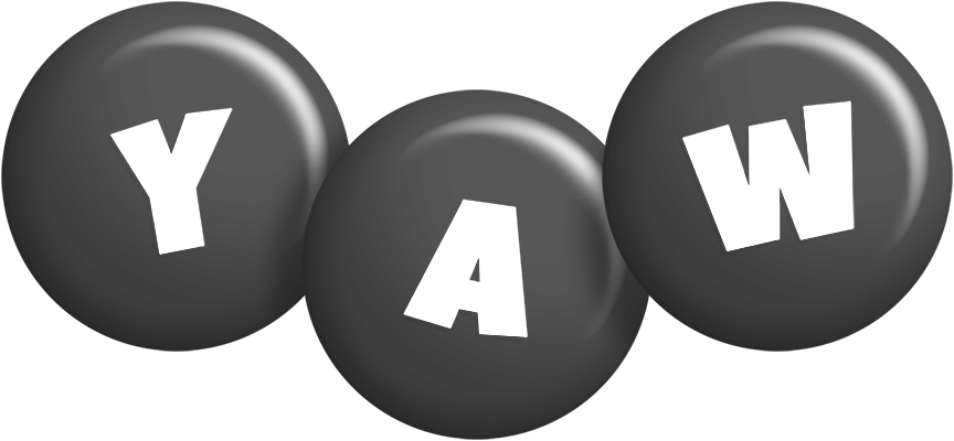 Yaw candy-black logo