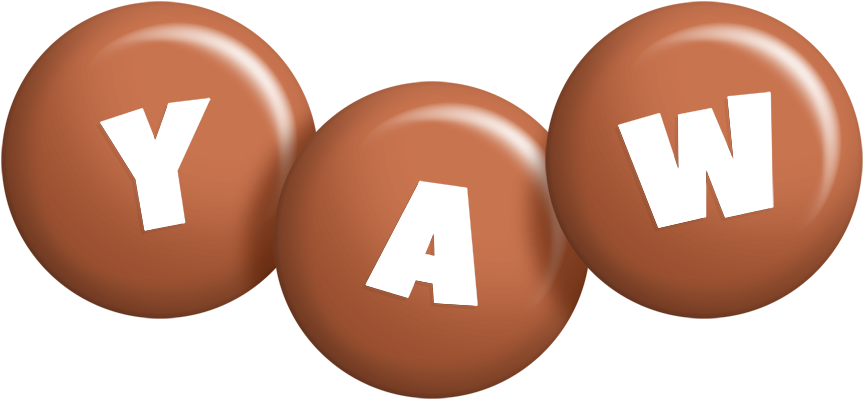 Yaw candy-brown logo