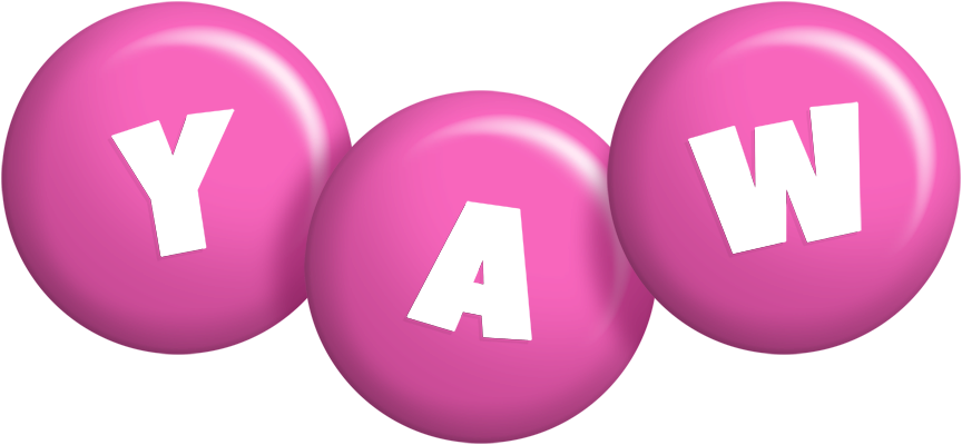 Yaw candy-pink logo