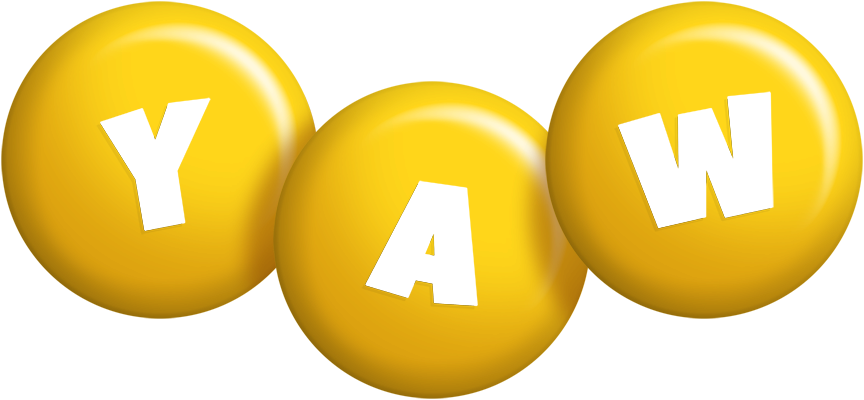 Yaw candy-yellow logo