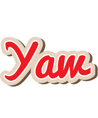 Yaw chocolate logo