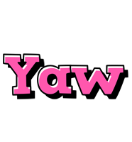 Yaw girlish logo