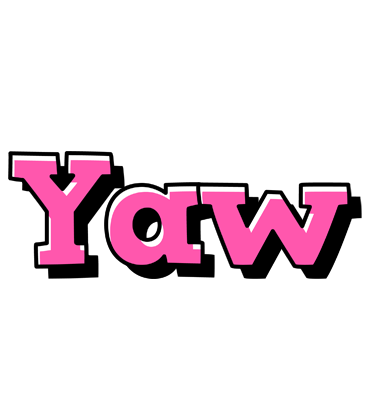 Yaw girlish logo