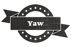 Yaw grunge logo