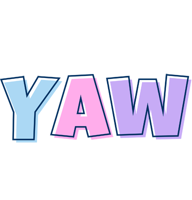 Yaw pastel logo