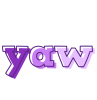 Yaw sensual logo