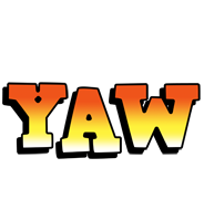 Yaw sunset logo