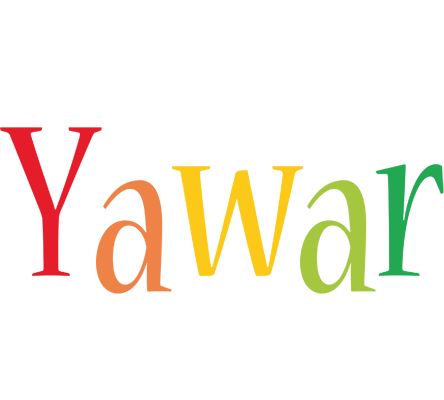 Yawar birthday logo