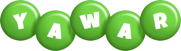 Yawar candy-green logo