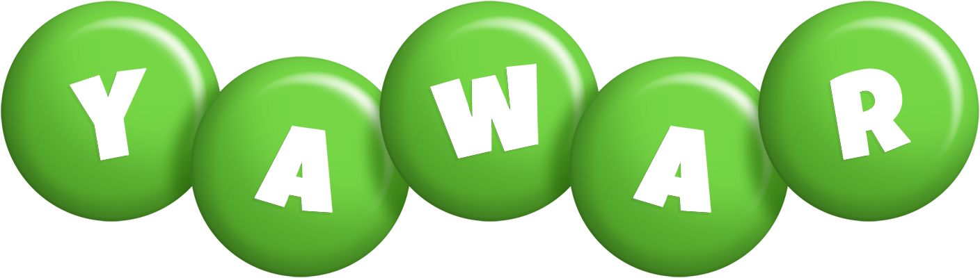 Yawar candy-green logo
