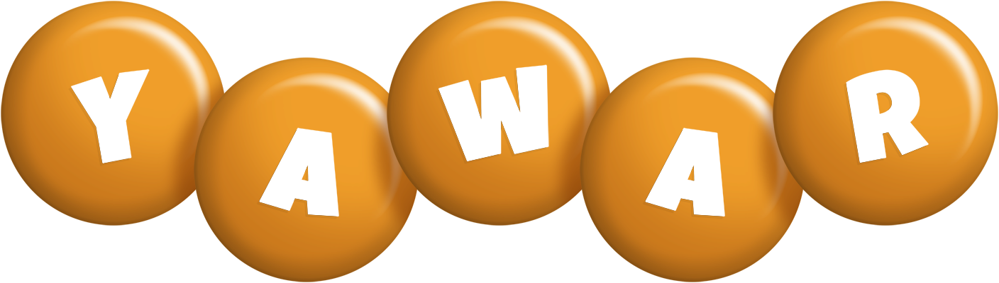 Yawar candy-orange logo