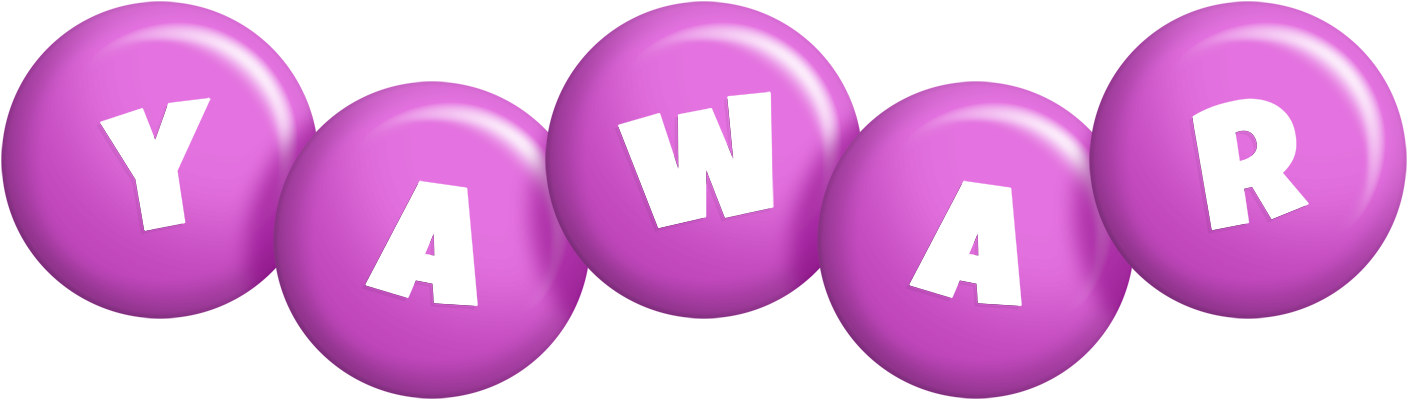 Yawar candy-purple logo