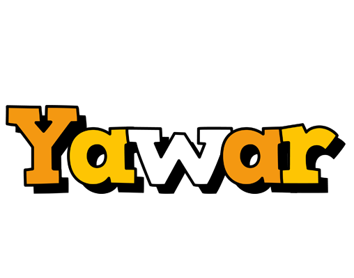 Yawar cartoon logo