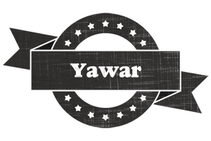 Yawar grunge logo