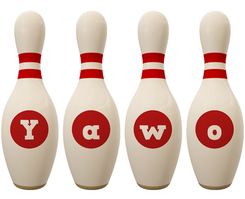 Yawo bowling-pin logo