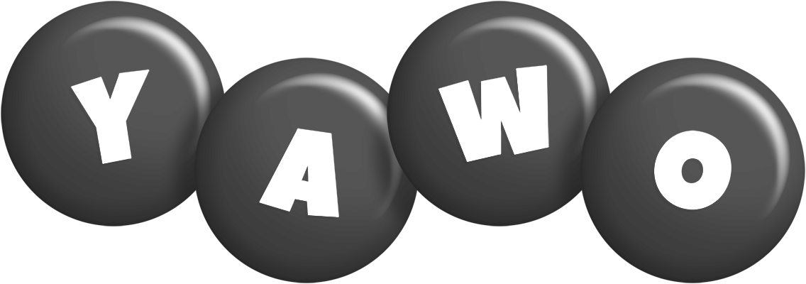 Yawo candy-black logo