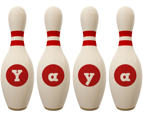 Yaya bowling-pin logo
